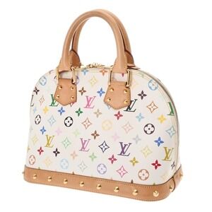 Louis Vuitton Handbag Alma Multicolore Blanc Multicolor White